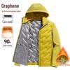 Men's & Women's Hooded Graphene Down Jacket - 90% Goose Down, Lightweight, Fashionable, Warm, Casual Couple Style for Autumn/Winter