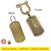 Personalized Address Tags For Dogs Id Tags Dog Tag Free Engraved Custom Dog Collar Cats Dog Name Tag Pet Id Anti-lost Nameplate
