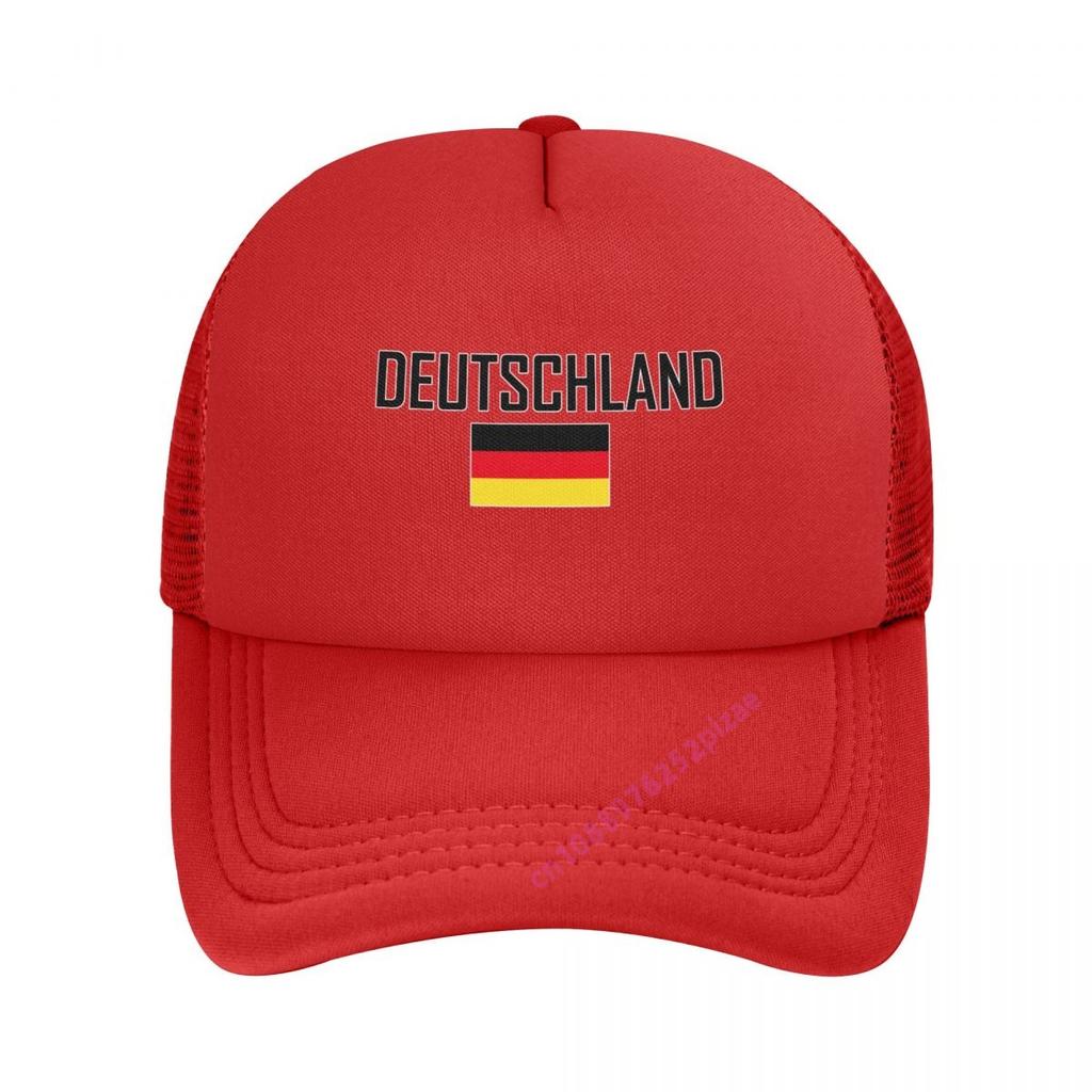 Duitse Vlag Trucker Cap Mannen Coole Baseballpet Zomer Unisex Mesh Net Petten Verstelbare Snapback Voor Sport