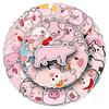 50 Little Pig Waterproof Trendy Graffiti Stickers for Suitcases & Laptops