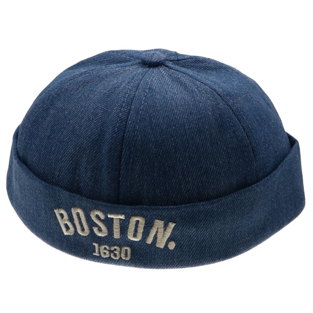 Adjustable Baby Brimless Hat Letter Embroidered Landlord Cap Retro Children Melon Beanie  Summer