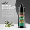 SEVICH 250 ml šampon pro barvení vlasů s arganovým olejem Rychlý styling vlasů Šampon pro barvení vlasů s přírodní šedou bílou barvou vlasů