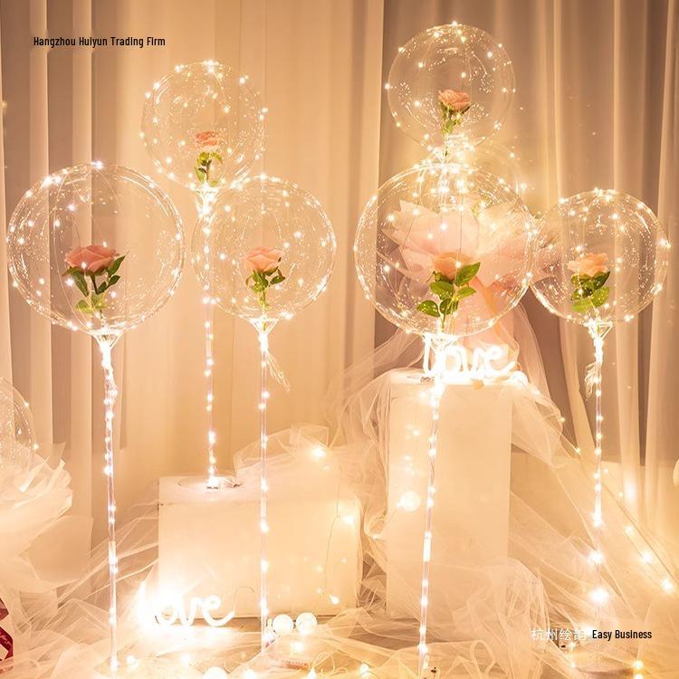 Romantisches Ballon-Deko-Set für Geburtstag oder Heiratsantrag