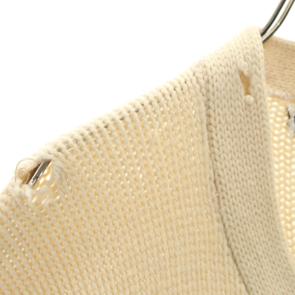 HANSON 70s Wool Blend Vintage Long Sleeve Junk Cardigan White Men's Used