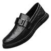 Soft Sole Comfortable Non-slip Men's Leather Shoes New Business Casual Shoes One Pedal Breathable Lazy Doudou Shoes