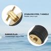PATIKIL 1" Boat Drain Plug 2pcs T Handle Brass Boat