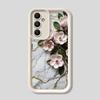 Phone Case for Samsung Galaxy A15 A25 A35 A55 A51 A71 A72 A73 A52 A52s A53 A54 5G Soft TPU Flower Marble Cover