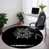 1PC Rammstein Office Round Rug, Non-slip, Soft and Durable Office Rug for Interior Decoration, Perfect for Office, Beautiful Decoration