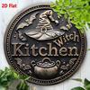 Vintage Witch Metal Tin Sign Halloween Home Decor Wall Art