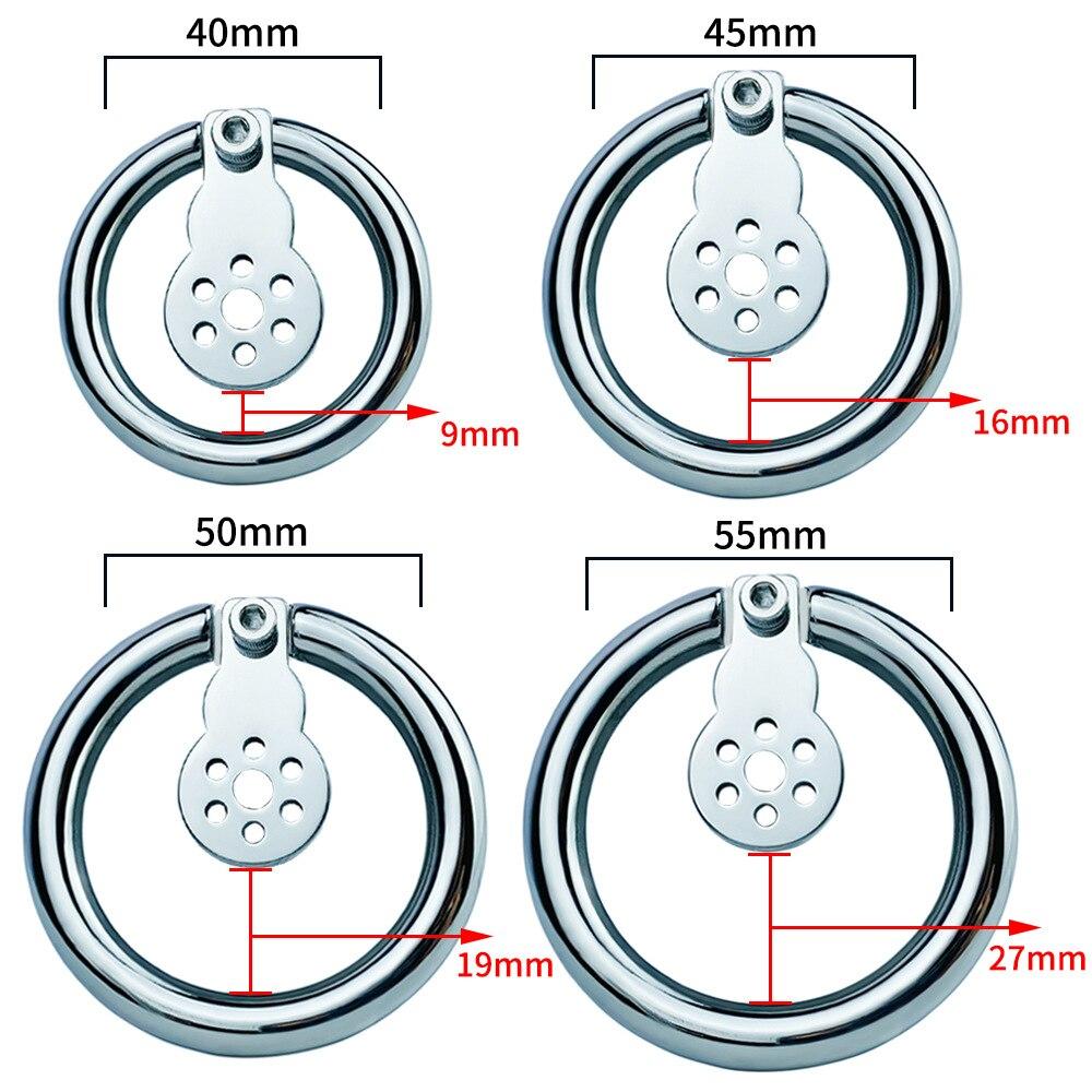 Men's Chastity Lock Metal Cb Lock Penis Cage Adult Toys Cockring Cuckold Femdom  Slave Chastity Belt Sissy Stainless Steel