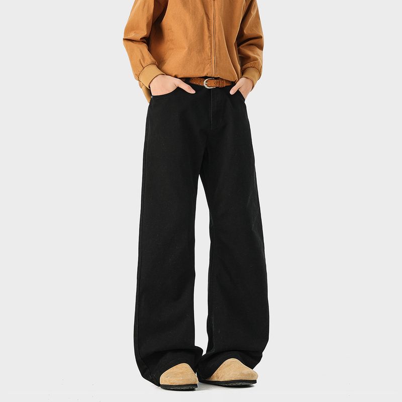 51 Hip-Hop American Street Style Straight-Leg Jeans for Men, Trendy Brand, Cool Vintage Feel, Loose and Versatile Wide-Leg Pants