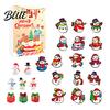 Advent Calendar for Set Kids 24-Day Countdown Christmas Snowman House Decor Xmas Gift Holiday 2D
