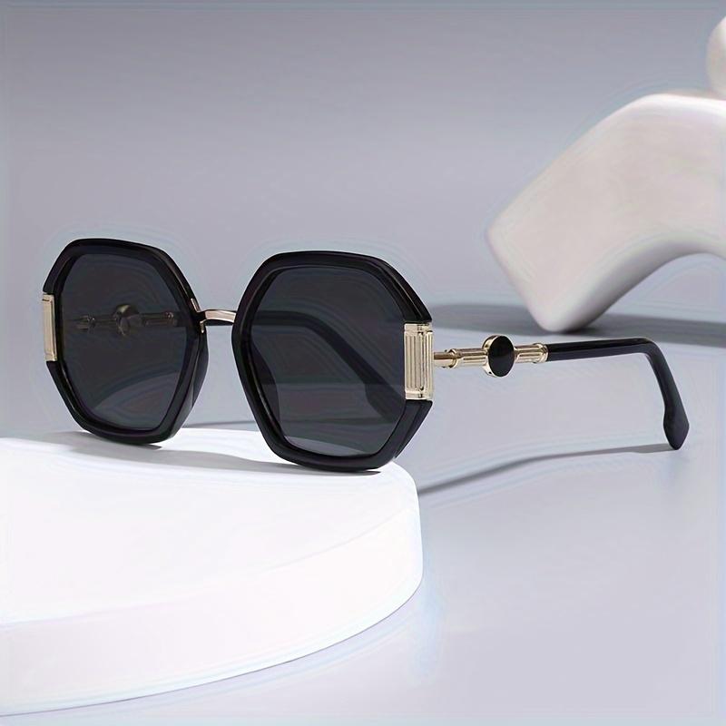 Vintage Polygon Round Frame Sunglasses, Fashionable for Women And Men