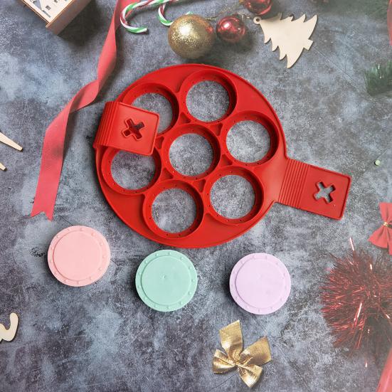 Odolný kroužek na palačinky Rychloupínací DIY Flexibilní silikonové kuchyňské potřeby na smažené vejce