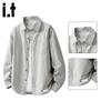 CHOCOOLATEit Men's American Style Cotton Long-Sleeve Shirt