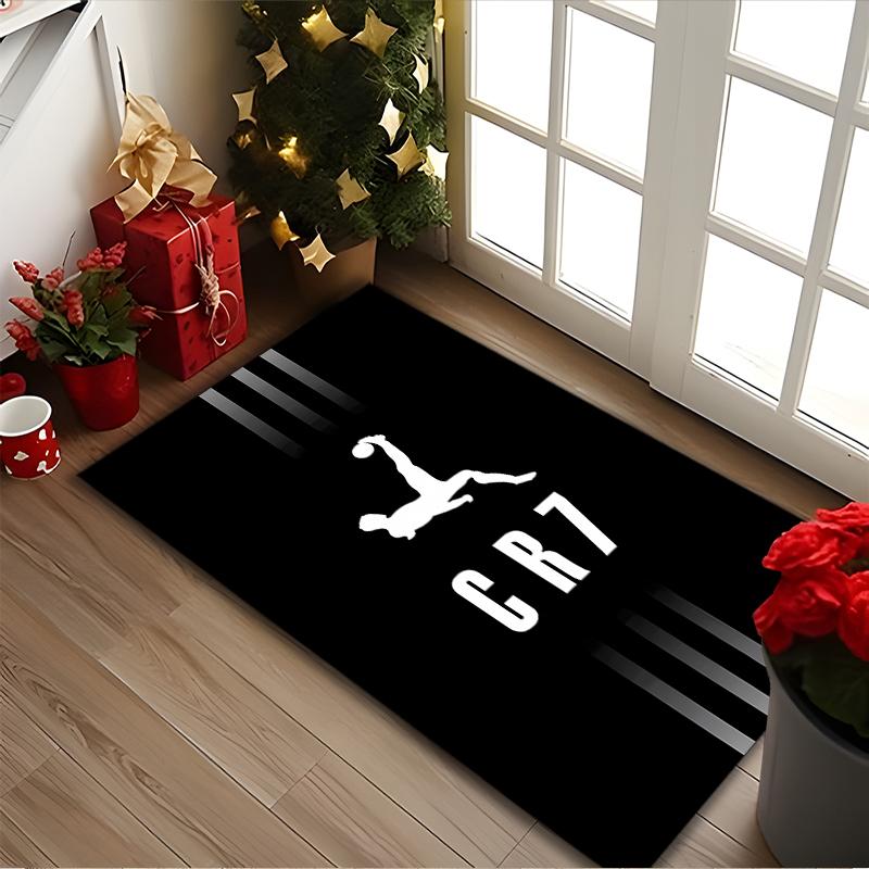 1pc Cristiano Ronaldo Printed Chair Rug for Home Office Use, Living Room Kitchen Game Room Area Carpet