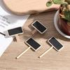 50 Mini tabule Dřevo Zpráva Břidlice Obdélník Klip Panel Karta Poznámky Štítek