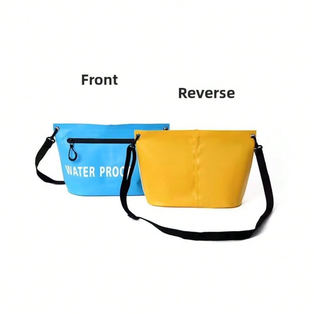 Outdoor Travel Waterproof Toiletry Bag Shoulder Zipper Waterproof Bag Casual Zipper Waterproof Bag Swimming Waterproof Cosmetic Bag