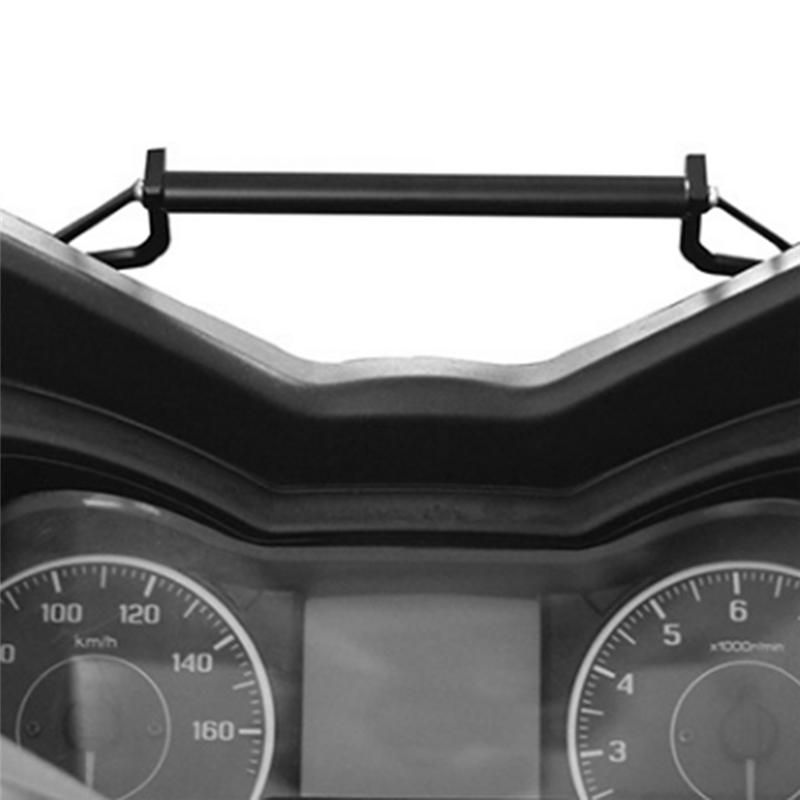 A03Z - Staffa Piastra Navigazione Telefono Moto Supporto Telefono Parabrezza Per Yamaha XMAX 125 250 300 2017- nero