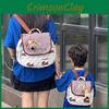 Puppy Dog Printed Checkered Pattern Children Backpack Suitable Parent Children