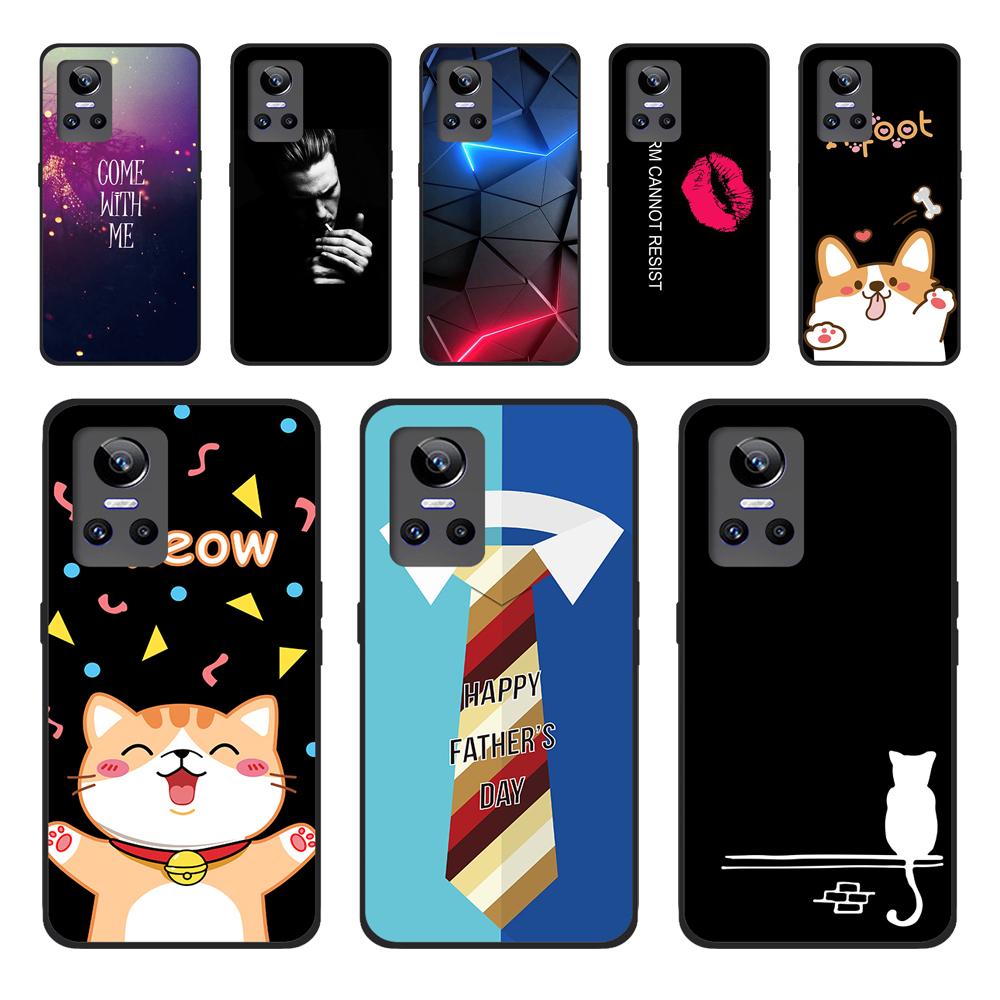 For Realme GT Neo 2 5G Case TPU Silicone Soft Cartoon Clear Case for Realme GT Neo 2 3 Neo3 Phone Cover Neo2T Transparent Coque