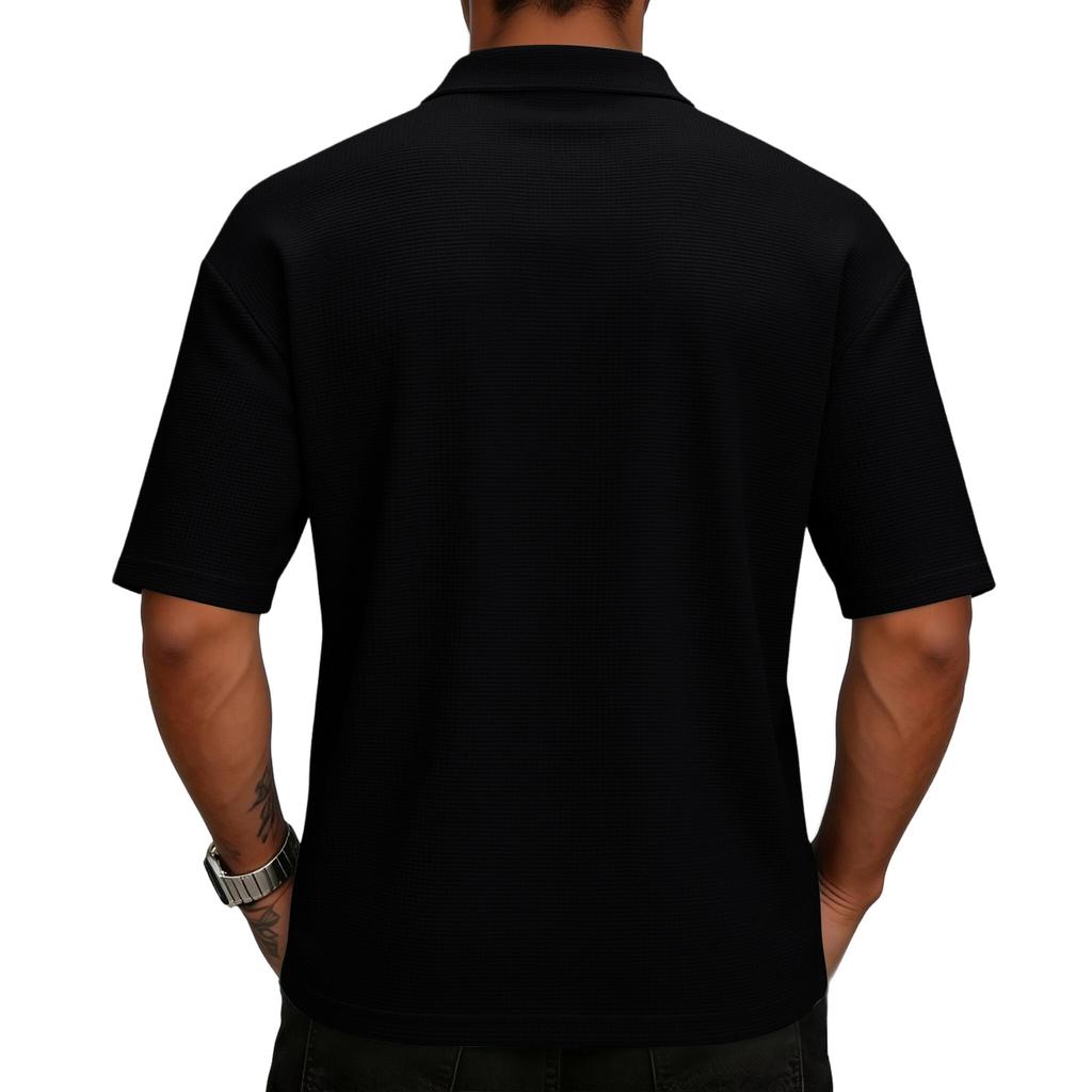 Men's Casual And Fashionable Short-sleeved Shirt - Men's Golf Breathable Sports Collar Top