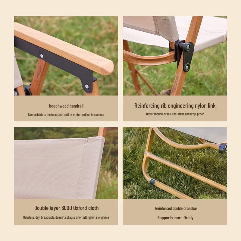 Kermit Outdoor Folding Chair Set: Portable Leisure Fishing & Camping Chair with Table