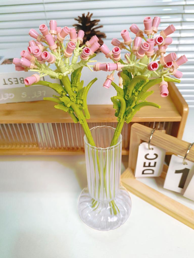 Blocchi da Costruzione Bouquet Rosa Girasole Eterno, Mini Mattoncini Fai da Te per Adulti, Regalo che Non Appassisce per San Valentino Anniversario Decorazione per la Casa