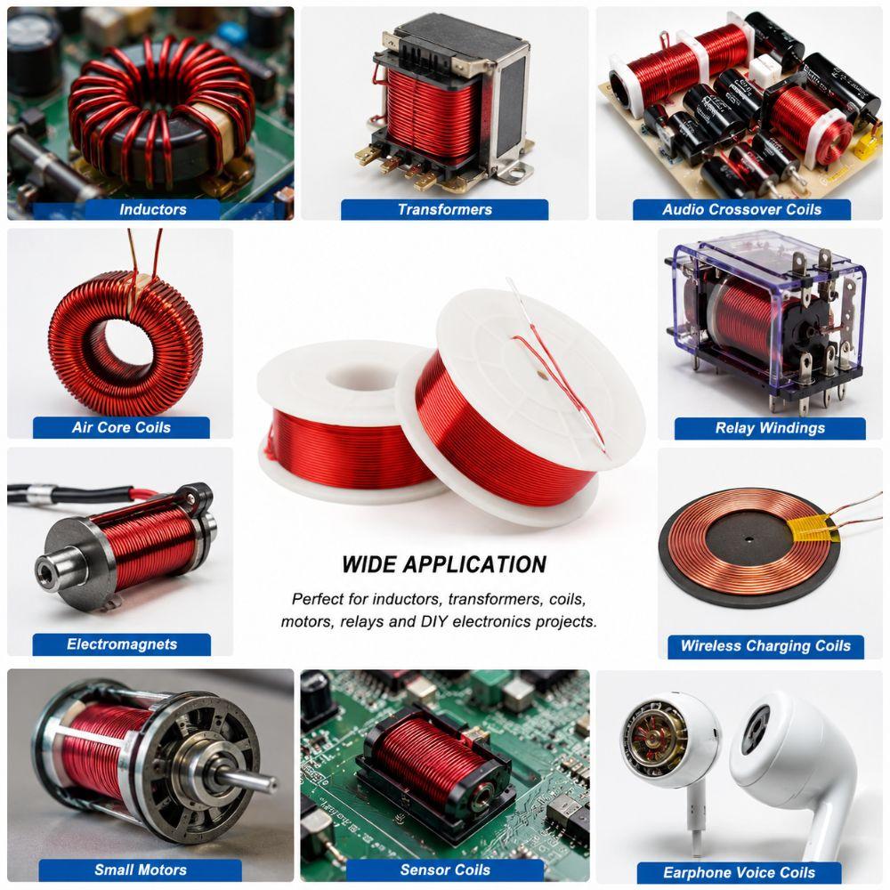 0.2mh-2.0mh Speaker Crossover Inductor Coil 0.6mm Audio Coil Durable Frequency Coil
