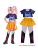 Movie K-Pop Children Mira Rumi Zoey Demon Hunters Cosplay Costume for Girl Halloween Party Stage Pattern Role Play Clothes