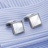 New square shell cufflinks, French dress sleeve nails, elegant dress cufflinks 51727