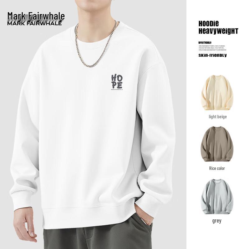 Mark Fairwhale Men's Heavyweight PMK HOPE Graphic Round Neck Sweatshirt