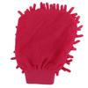 Car Wash Mitt Scratch Free Double Sided Chenille Pink Soft Washing Glove for Vehicle Cleaning