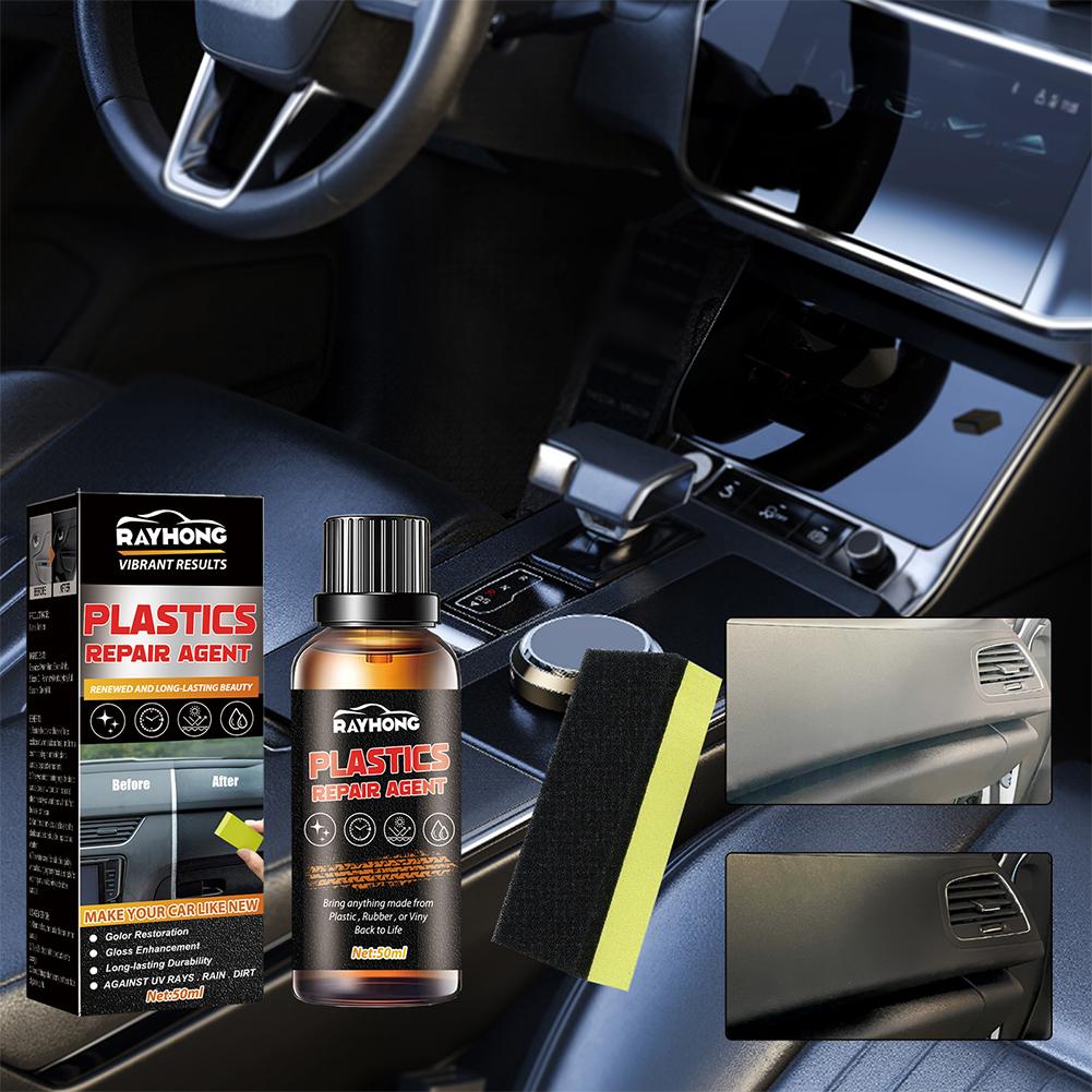 Car Plastic Cleaner Interior Parts Clean Polishing Dashboard Plastic Long-lasting Agent Coating Agent Renovating Crystal Cl N4C5