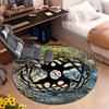 1Pc Tree of Life Circular Print Rug - home decoration Carpet For Living Room Bedroom Flooring Computer Chair Area Rug