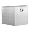 Trailer Tongue Box, 838 x 483 x 457 mm Aluminum Trailer Tongue Tool Box, Heavy Duty Storage Organizer with Lock & Keys, Utility Tool Chest for Pickup
