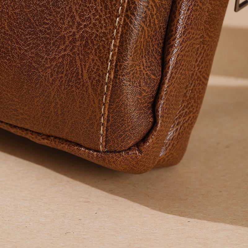 Pu Leather Crossbody Bag Versatile Style Simple Design Waist Bag Multiple Pockets Leather Case Messenger Bag Outdoor Work