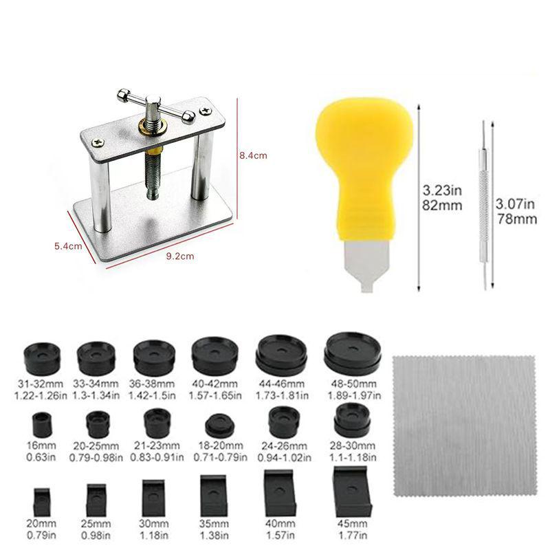 Portable Watch Repair Back Cover Press Tool Set