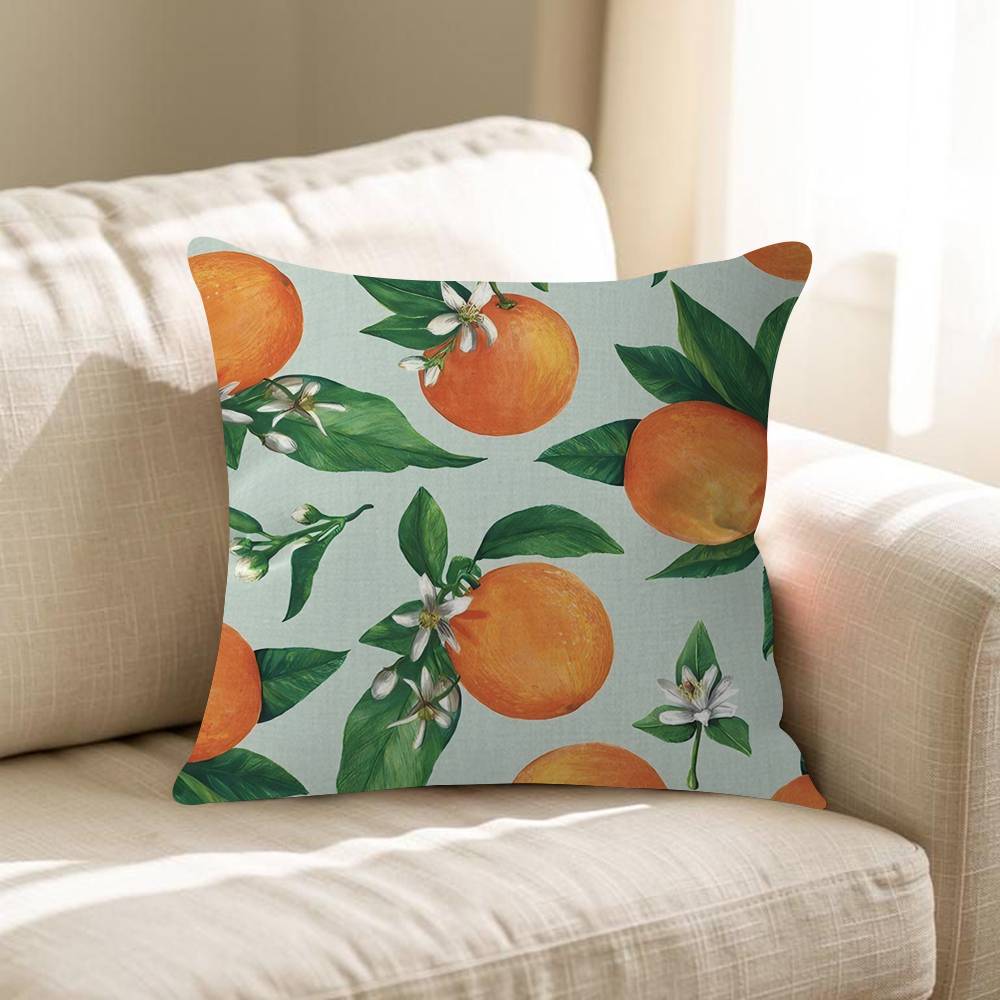 Orange Lovely All Personalized Picture Text Home Decorative Pillows Household Gifts 45x45cm