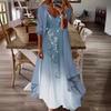 Women's Teal Lace Maxi Dress with Matching Cardigan for Casual Wear