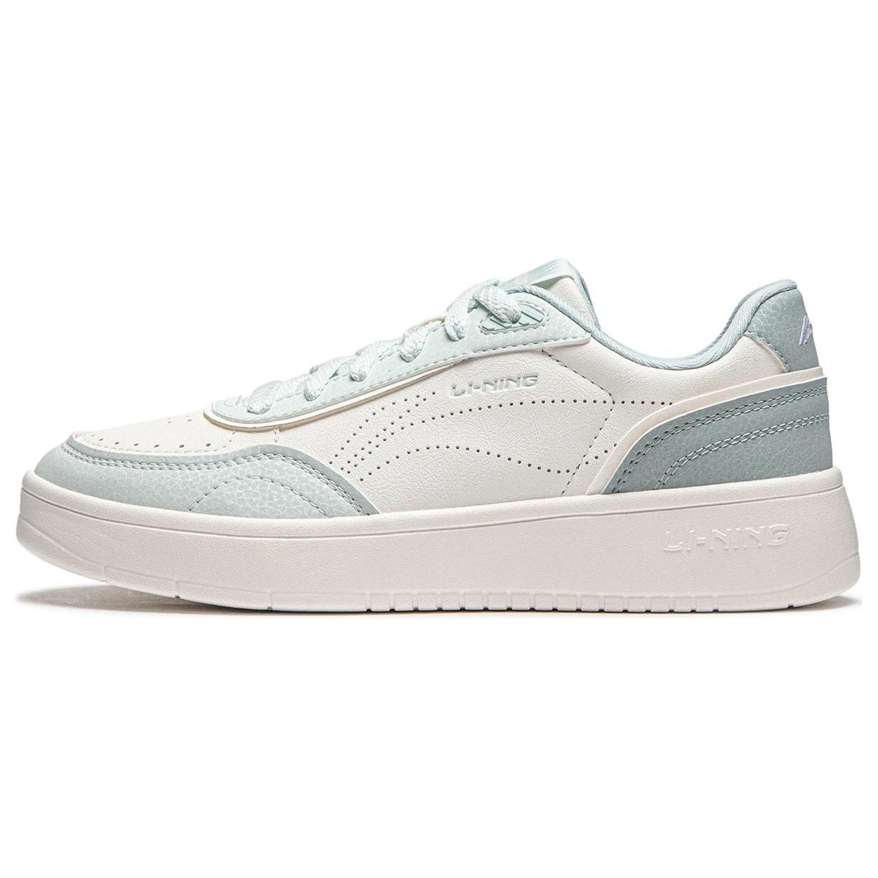 

Новые износостойкие нескользящие кеды LiNing Su Su с низким верхом для скейтборда, женские, бело-синие AGCU112-4 37