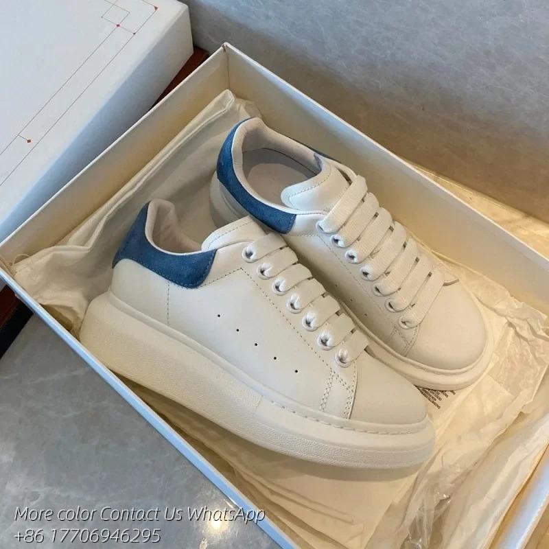 Designer Shoes Mc Quen Sneakers Platform Sole Sneaker Leather Sneakers Men Women Trainers Rubber Platformsole Shoes
