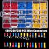 Insulated Cable Connector Electrical Wire Crimp Spade Butt Ring Fork Set Ring Electric Crimp Lugs Rolled Terminals Assorted Kit