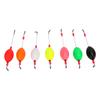 7Pcs Fishing Bobber Sensitive Light Weight Bright Colors Fishing Floats for Long Distance Fishing