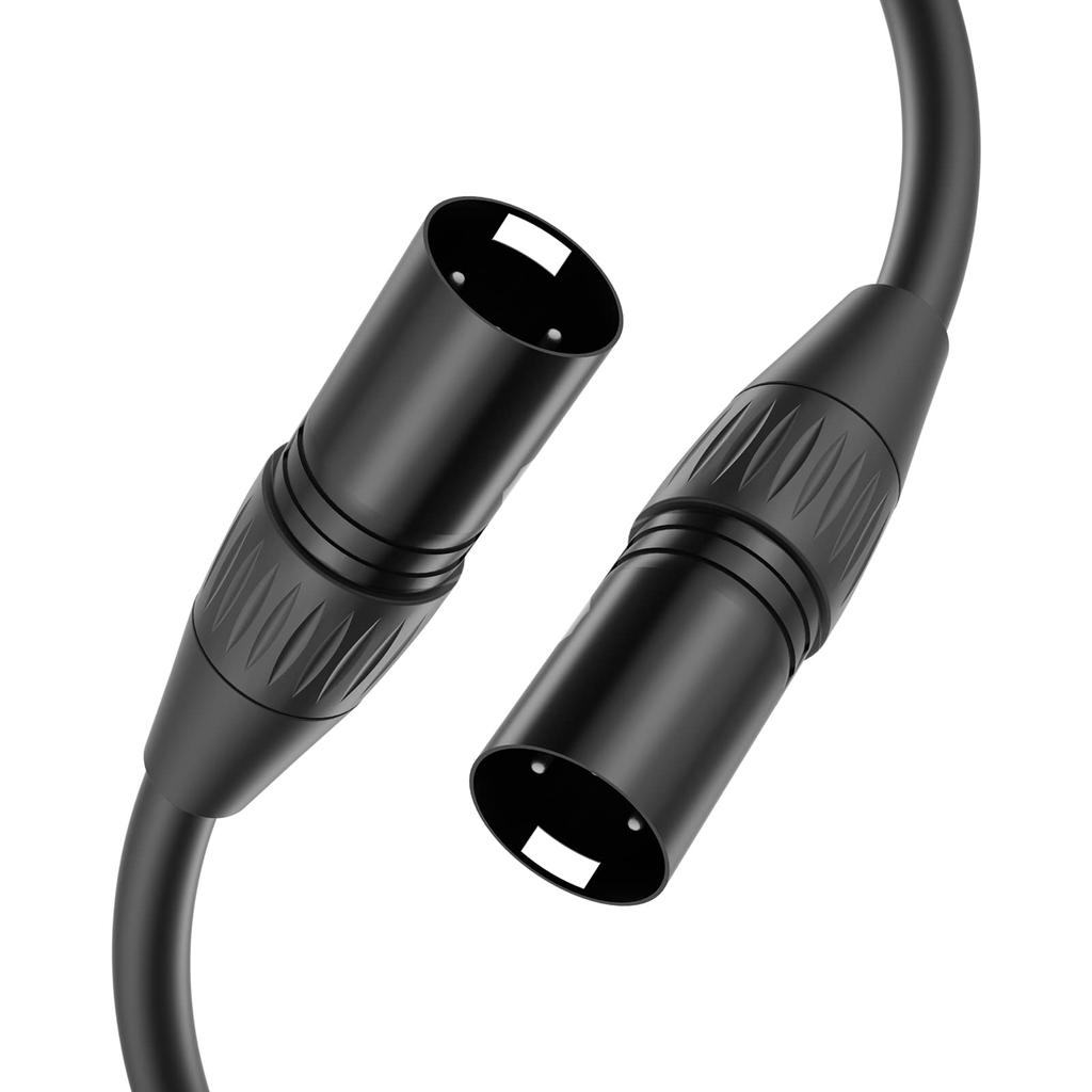 Yinker XLR Cable Male To Female Microphone Cable 3-Pin Oxygen-Free Copper 10 Feet 3m Pack of 2