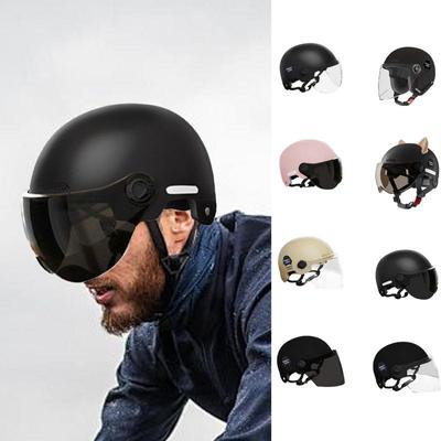 Lightweight Motorcycle Hat Portable Half Head Cap For Motorcycles Electric Motorcycle Supplies Half Face Cycling Hats For Men