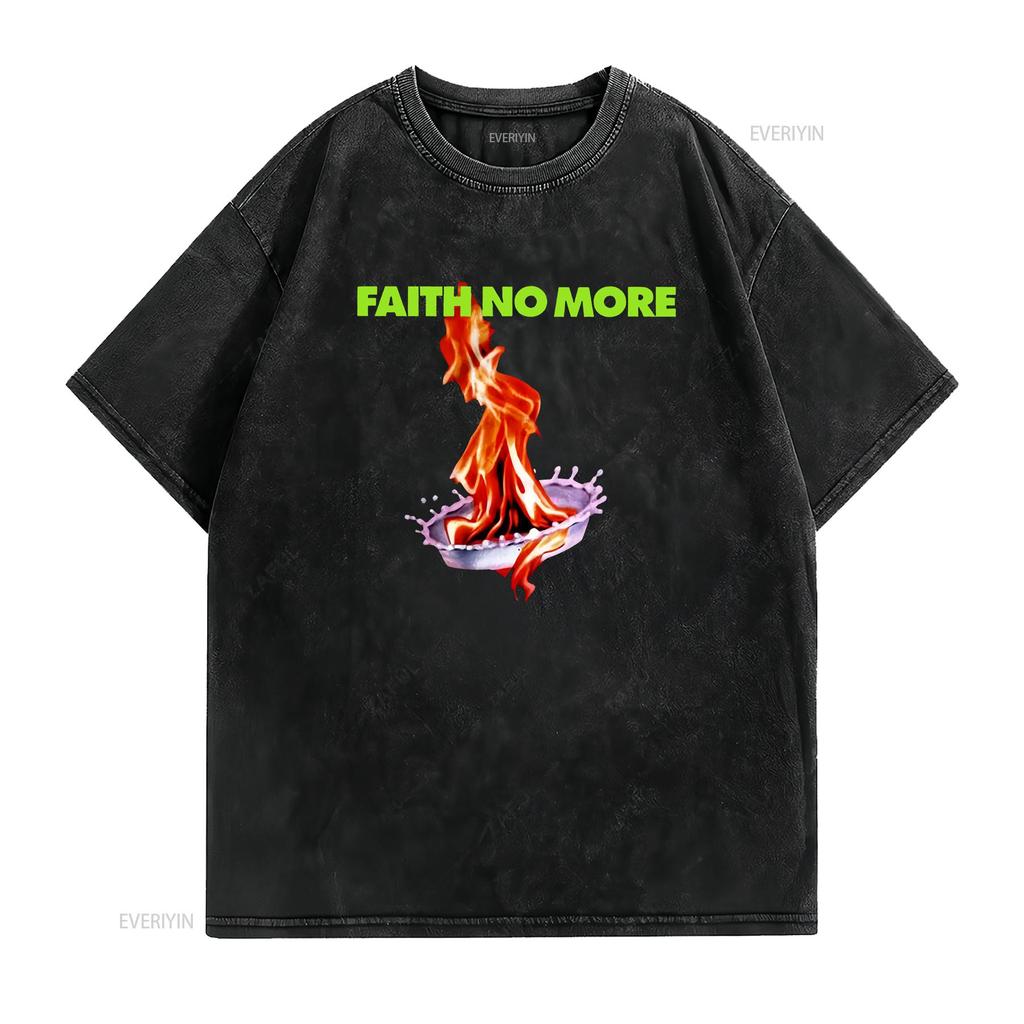 The Real Thing Rock Band Faith No More Mike Bordin Billy Gould Vintage T Shirt Vintage Washed Homme Comfortable