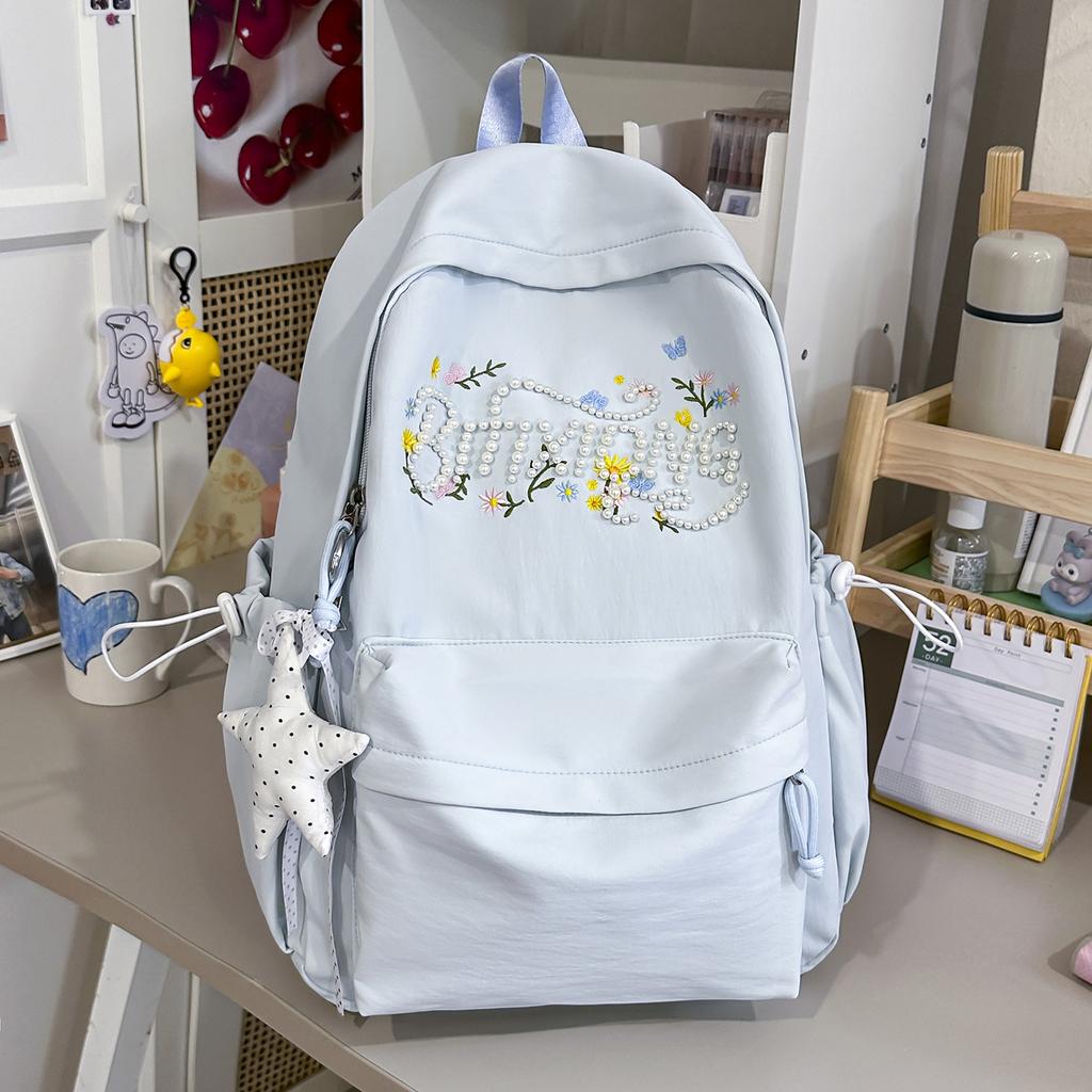 School bag, high-value schoolbag, in-style niche sophistication for junior high students, versatile backpack for college and high school students