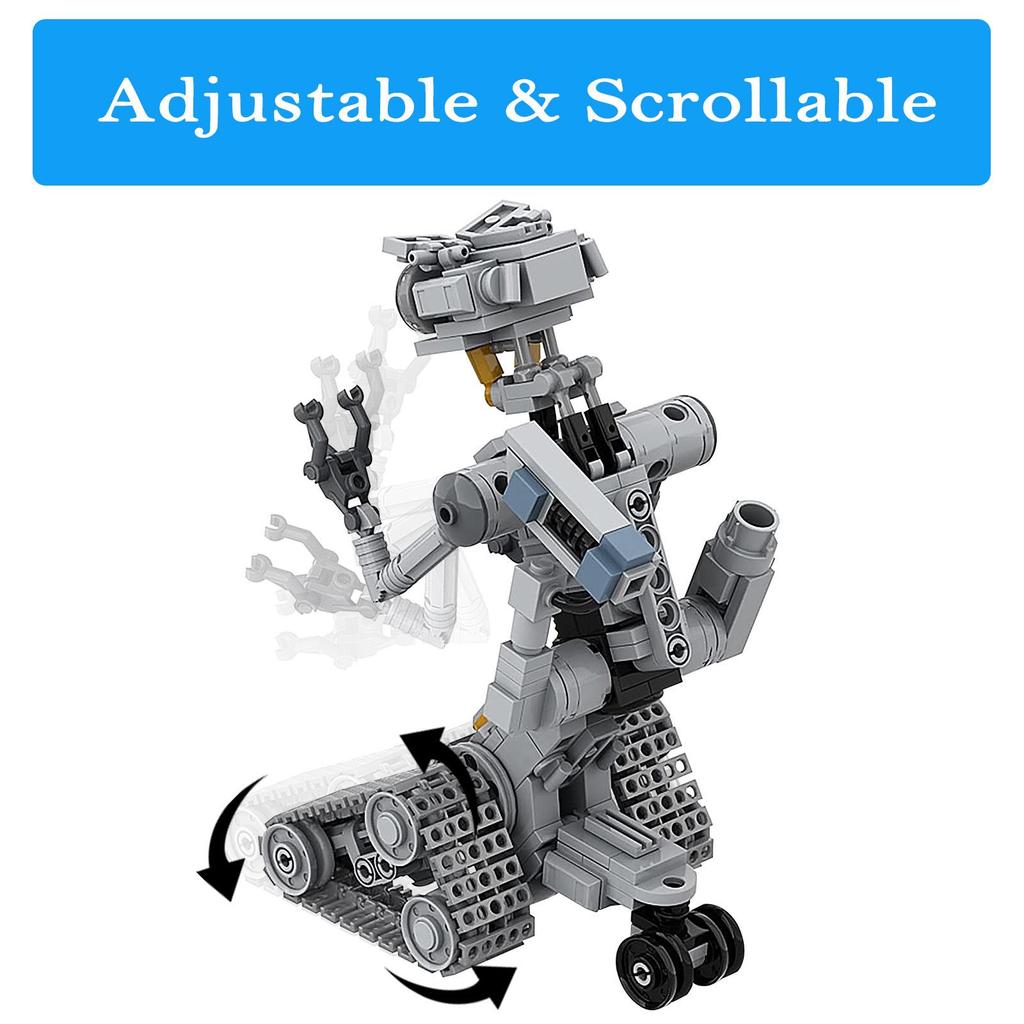 Thunderbolt No. 5 Robot Model - Small Particle Educational Building Blocks, Free Assembly Movie-Themed Toy.