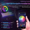Aromatherapy Magnetic Pickup Lamp Colorful Ambient Air Fresher Round RGB Lights Rechargeable For Car Air Outlet Or Room